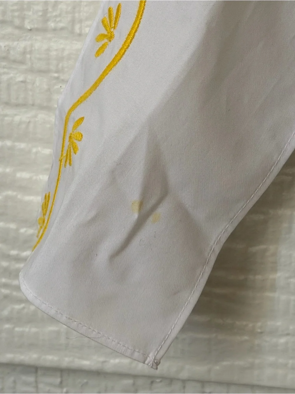 NWT Tory Burch Scallop Embroidered Wrap Dress White Cotton Size 2